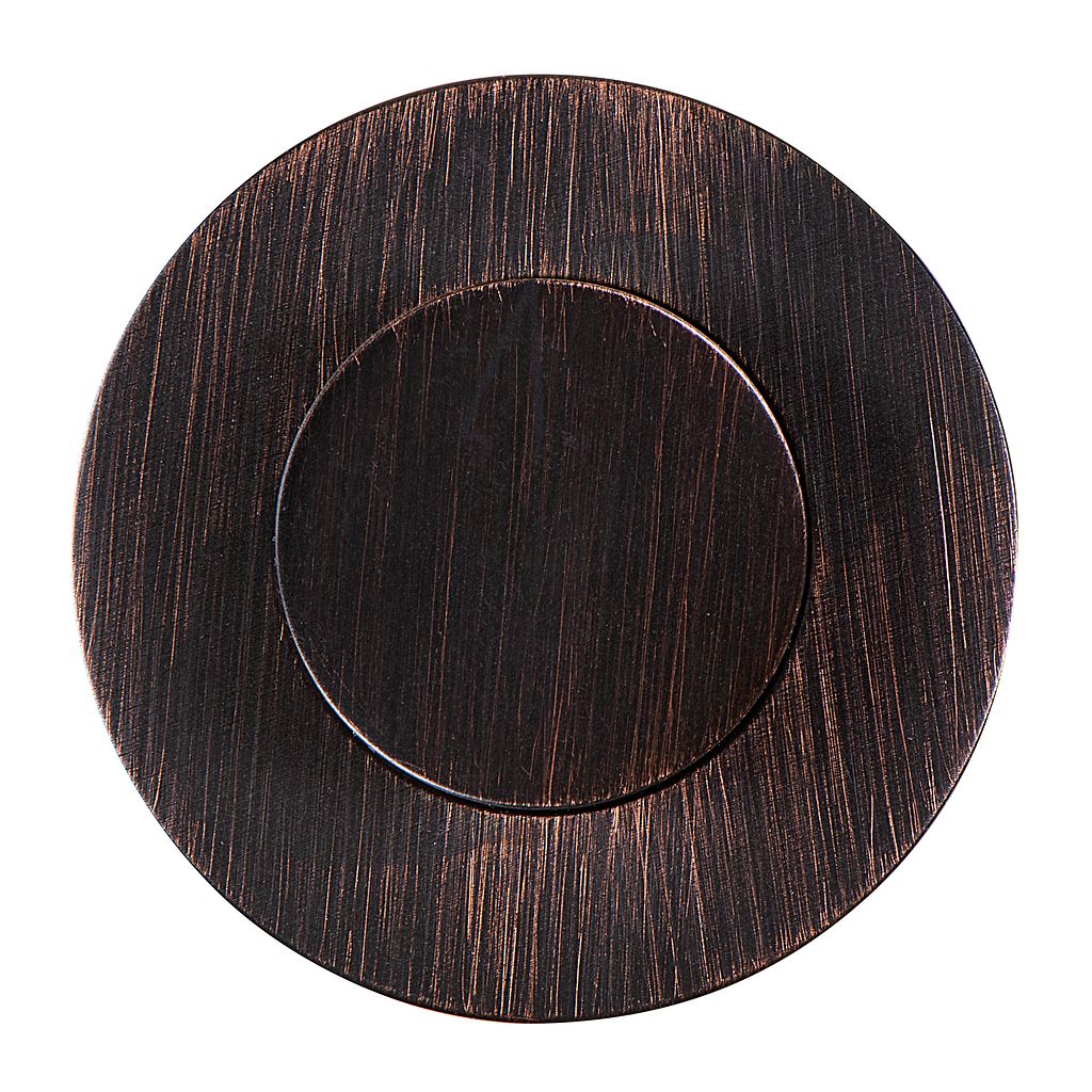 InSinkErator Tuxedo Decorative Air-Activated Switch Button - Classic Oil Rubbed Bronze - 78663D-ISE — manufacturer view 3