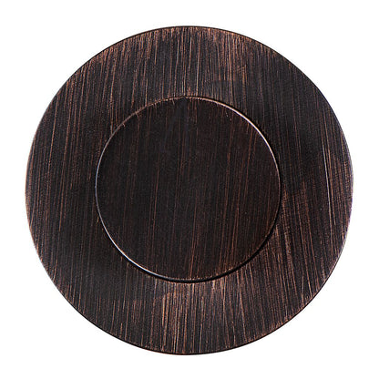 InSinkErator Tuxedo Decorative Air-Activated Switch Button - Classic Oil Rubbed Bronze - 78663D-ISE — manufacturer view 3