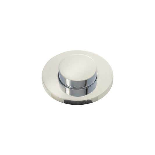 InSinkErator Tuxedo Decorative Air-Activated Switch Button - Polished Nickel - 78663E-ISE — product view