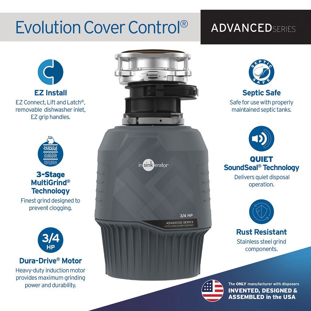 InSinkErator Evolution Cover Control manufacturer product details