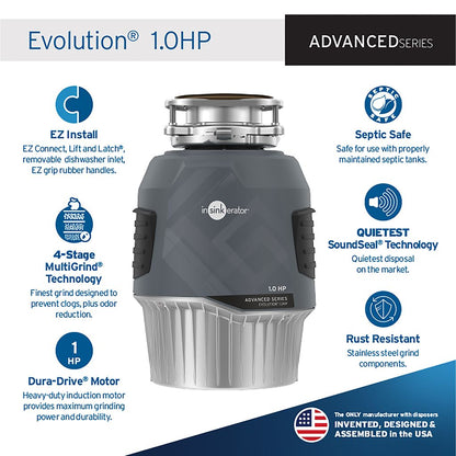 InSinkErator Evolution 1.0HP manufacturer product details