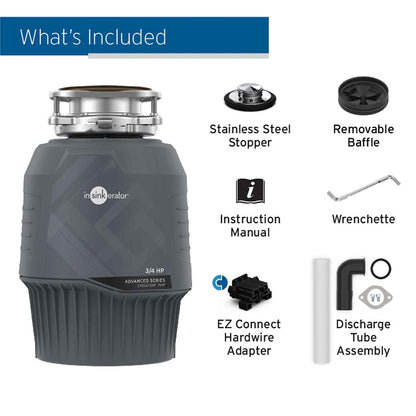 InSinkErator Evolution .75HP included components