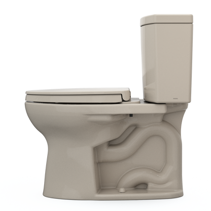 TOTO Drake II 1G Two-Piece Toilet 1.0 GPF Universal Height Washlet+ Connection