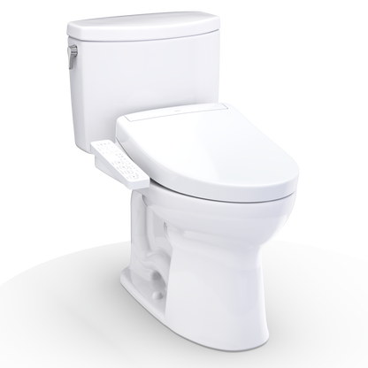 TOTO Drake II 1G Washlet+ S2 Two-Piece Toilet 1.28 GPF Universal Height