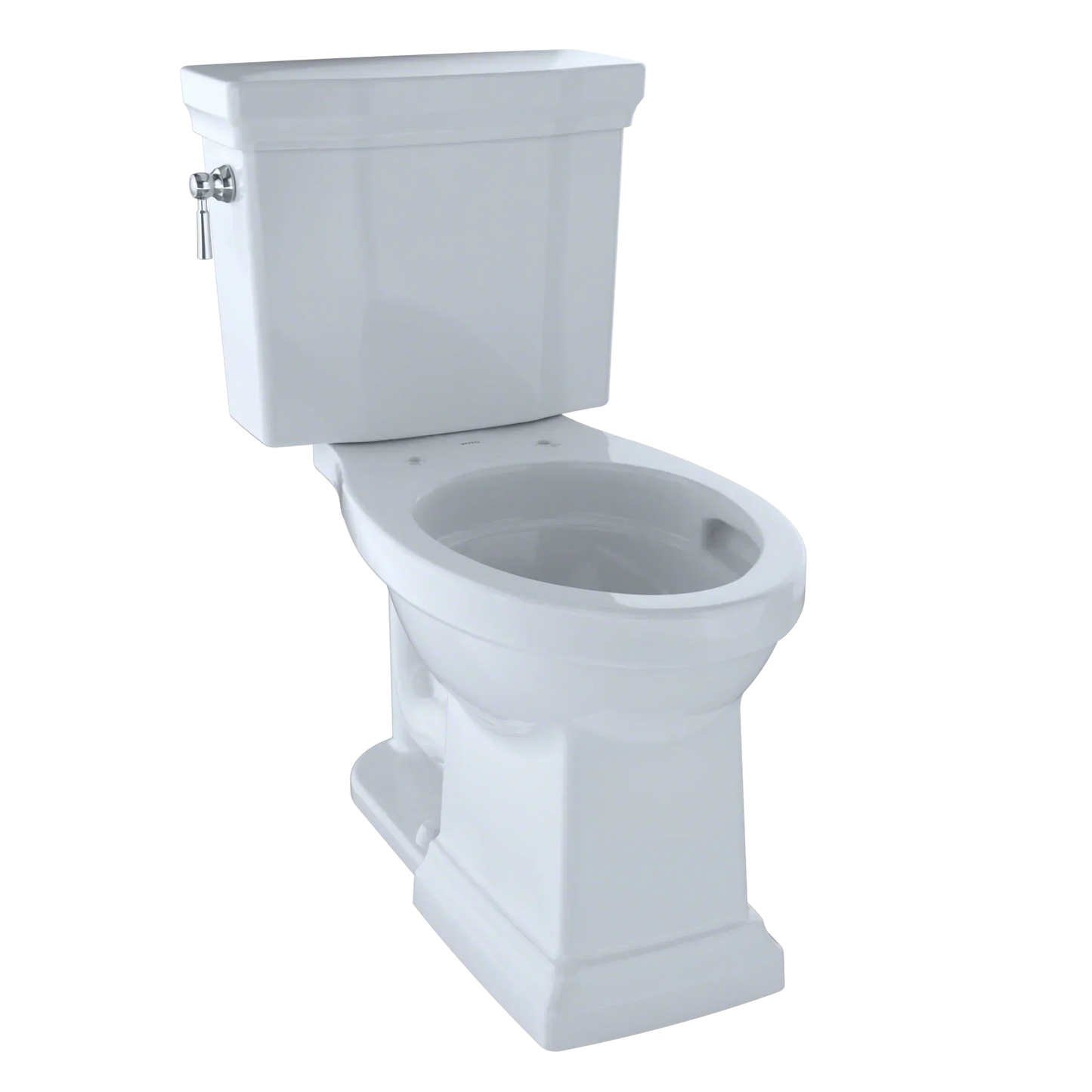 TOTO Promenade II Two-Piece Elongated Toilet 1.28 GPF, Universal Height, Less Seat Right-Hand Trip Lever
