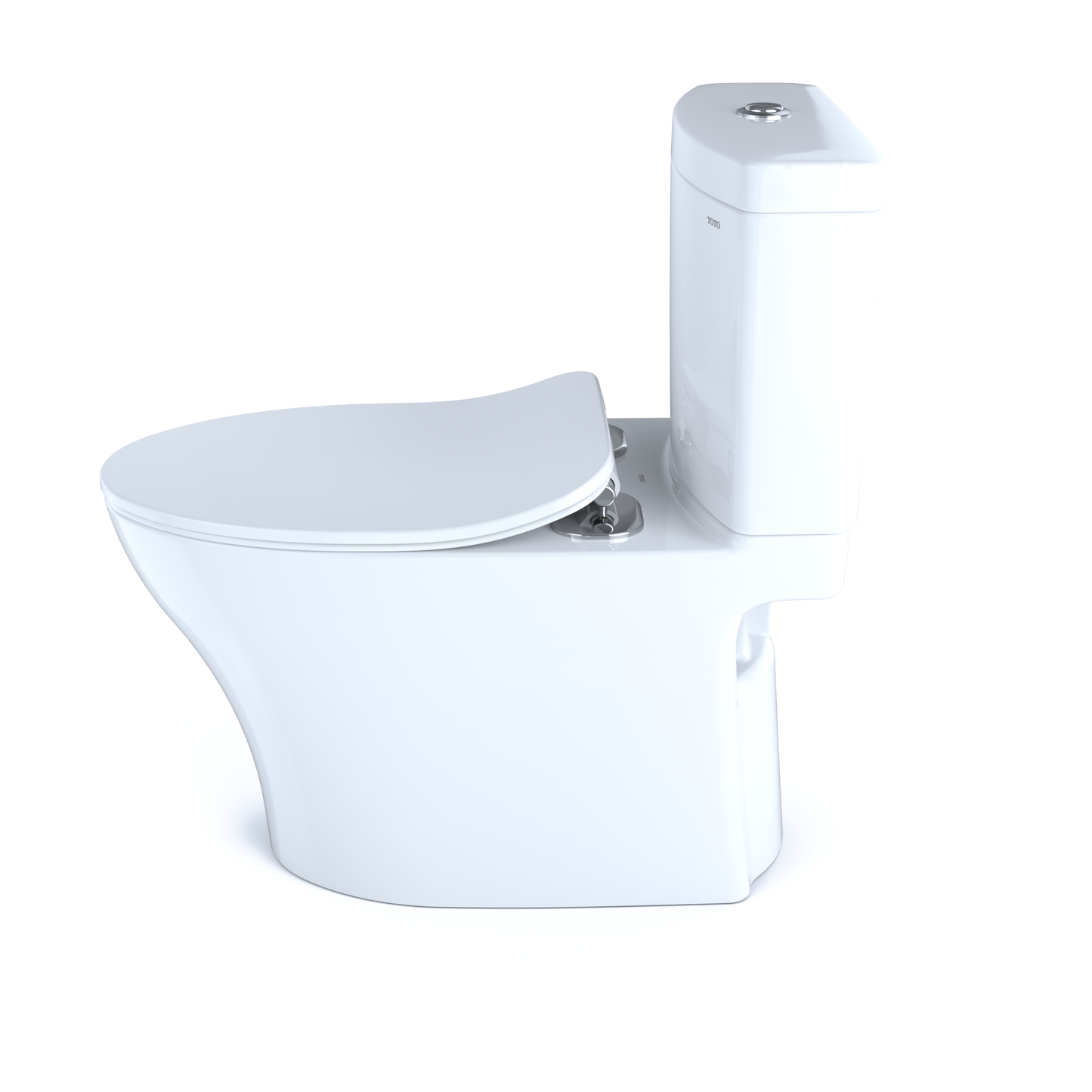 TOTO Aquia IV Two-Piece Toilet 1.28/0.9 GPF Elongated - Universal Height - Washlet+ Connection Slim Seat
