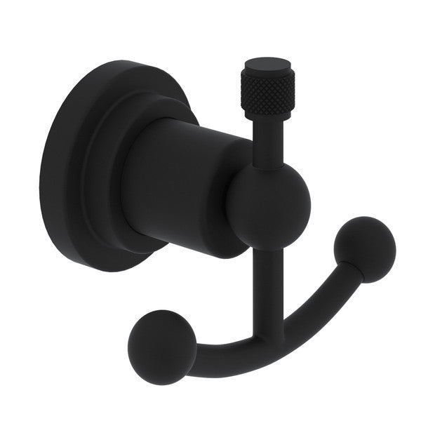 Rohl Campo Double Robe Hook - Matte Black
