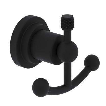 Rohl Campo Double Robe Hook - Matte Black