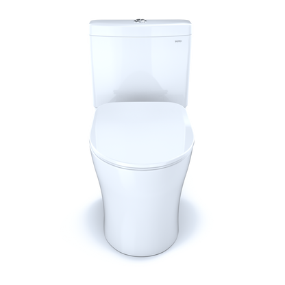 TOTO Aquia IV Two-Piece Toilet 1.28/0.9 GPF Elongated - Universal Height - Washlet+ Connection Slim Seat
