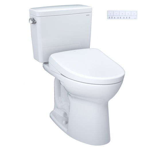 TOTO Drake Washlet+ S7 Two-Piece Toilet 1.28 GPF, Regular Height