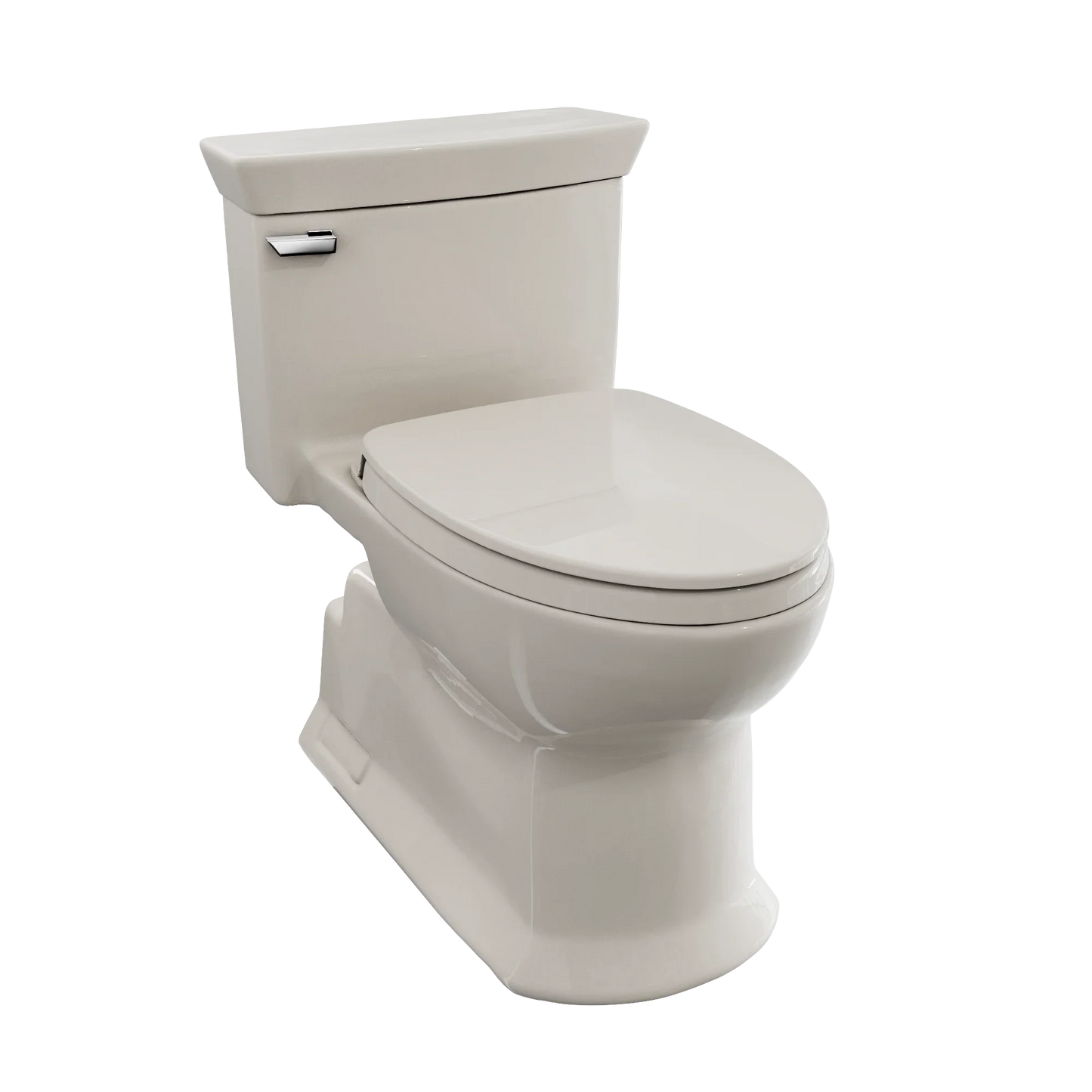 TOTO Soirée Elongated 1.28 GPF One-Piece Toilet, Universal Height, Washlet+ Connection
