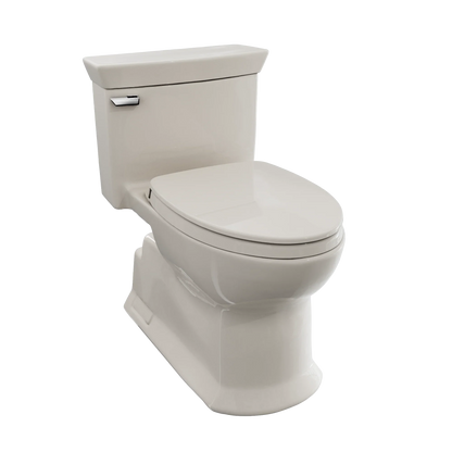 TOTO Soirée Elongated 1.28 GPF One-Piece Toilet, Universal Height, Washlet+ Connection