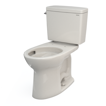 TOTO Drake Two-Piece Elongated Toilet 1.6 GPF Universal Height, Washlet+ Connection