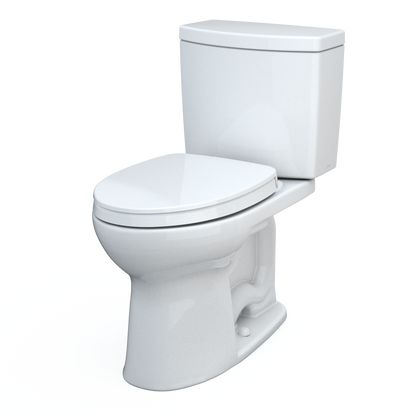 TOTO Drake II 1G Two-Piece Toilet 1.0 GPF Universal Height Washlet+ Connection