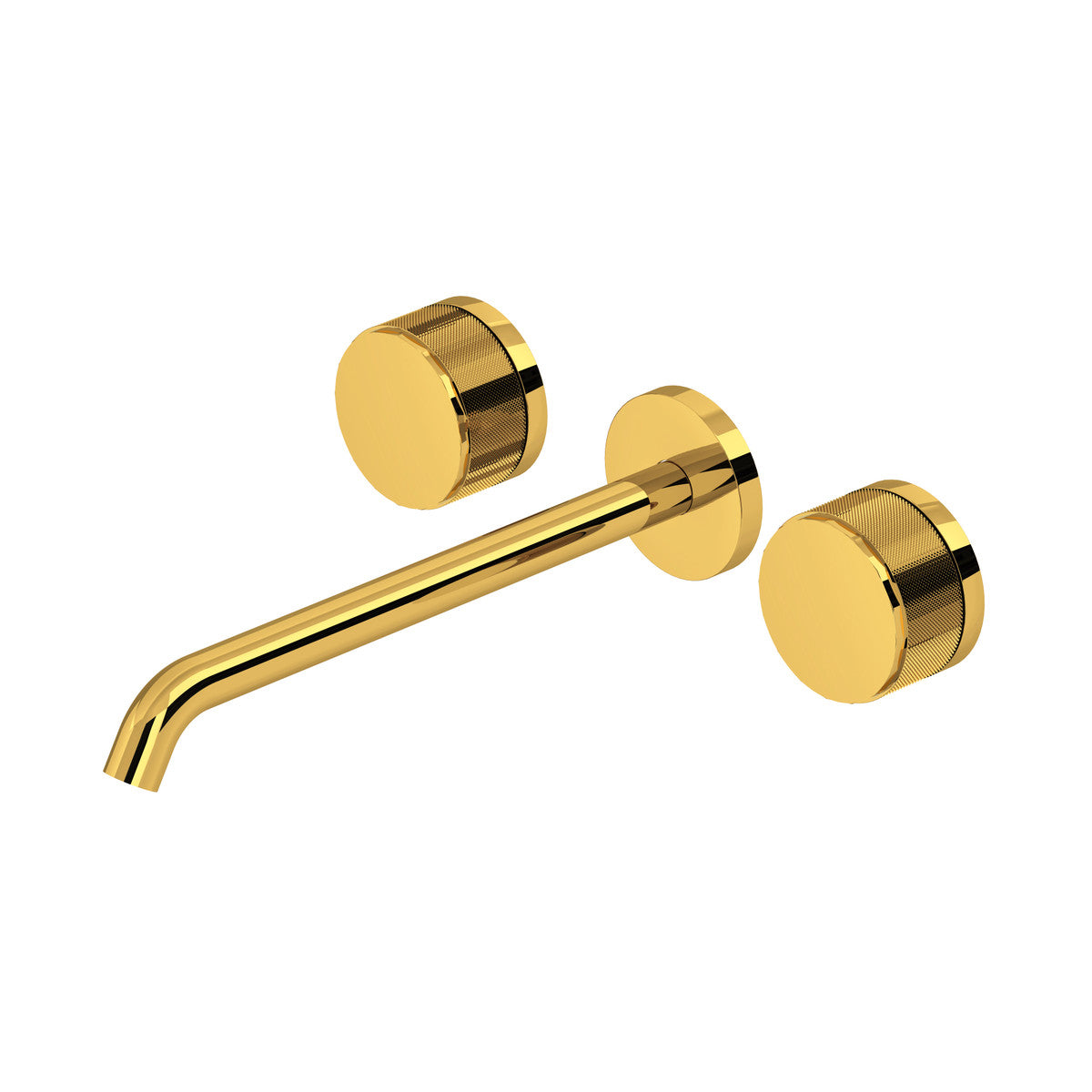 Rohl Amahle Wall Mount Tub Filler Trim With C-Spout, Disc Handles - TAM06W3IW