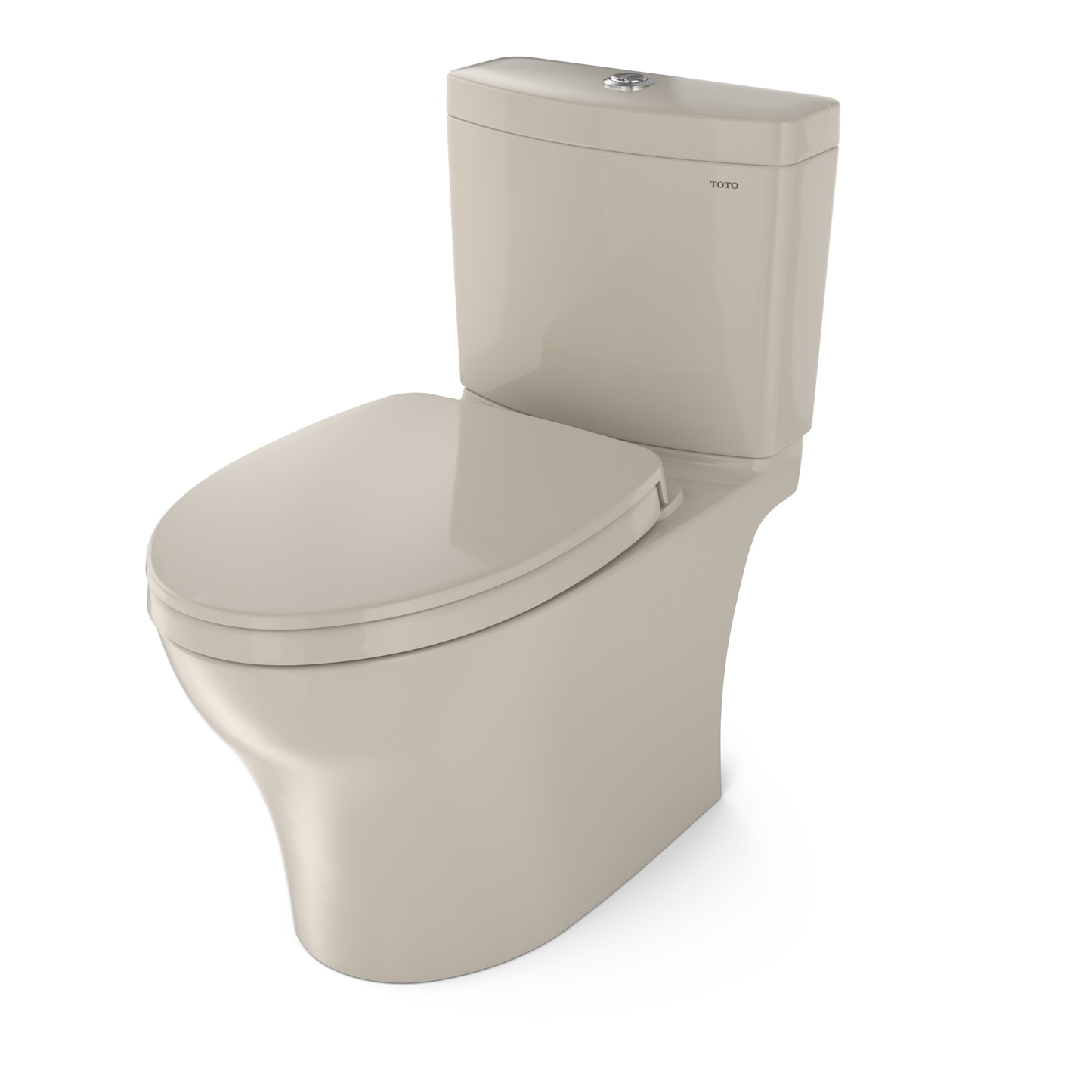 TOTO Aquia IV Two-Piece Toilet 1.28/0.9 GPF Elongated Universal Height - Washlet+ Connection