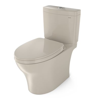 TOTO Aquia IV Two-Piece Toilet 1.28/0.9 GPF Elongated Universal Height - Washlet+ Connection