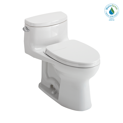 TOTO Supreme II Elongated 1.28 GPF One-Piece Toilet, Universal Height, Washlet+ Connection