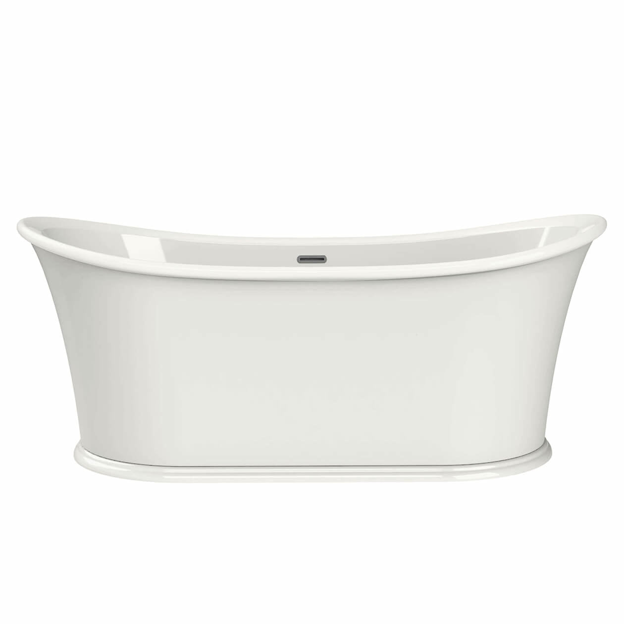 Maax Elina 66 x 34 Acrylic Freestanding Center Drain Bathtub in White