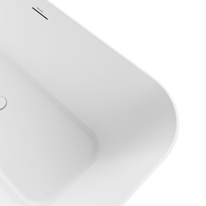 Maax Renata 67 x 32 Acrylic Freestanding Center Drain Bathtub in Matte White