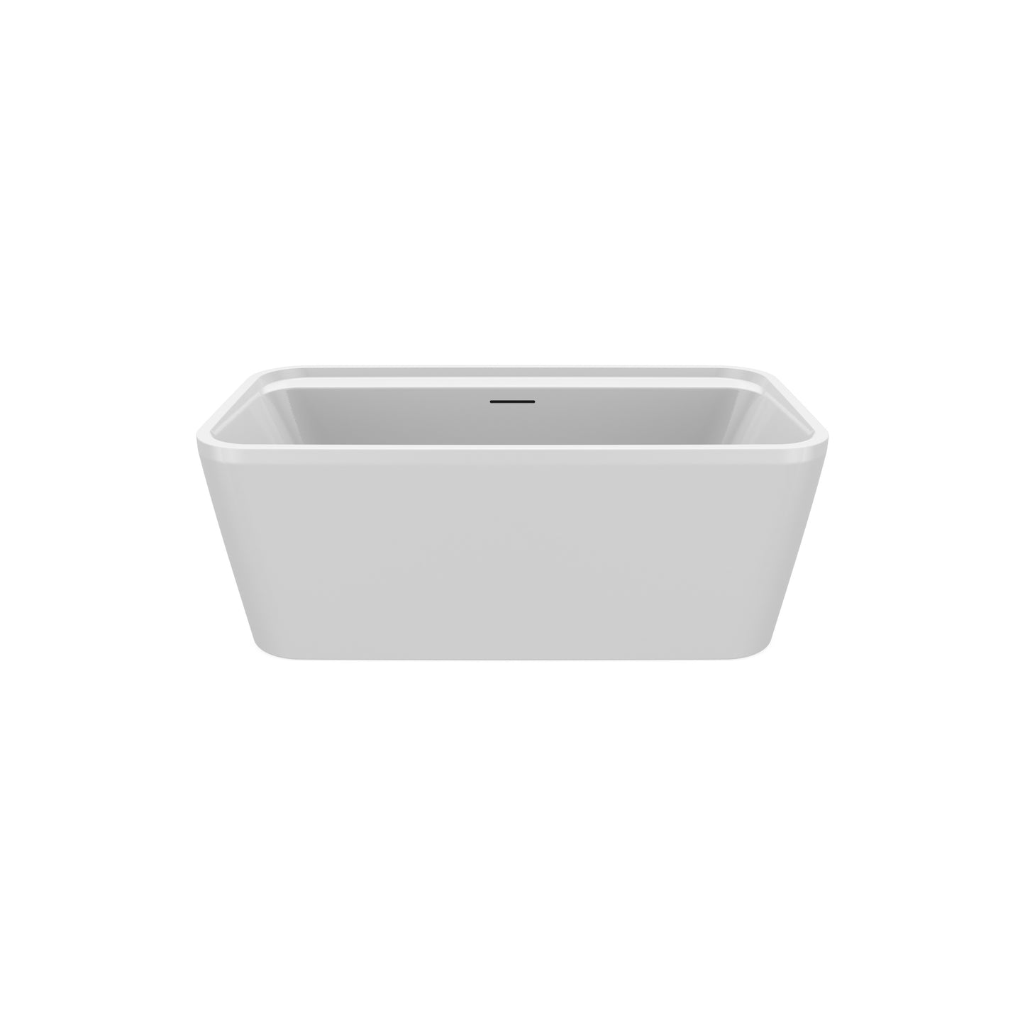 Maax Oberto 60 x 32 Acrylic Freestanding Center Drain Bathtub in White