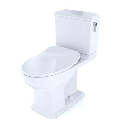 TOTO Connelly Two-Piece Toilet 1.28/0.8 GPF Elongated - Universal Height - Washlet+ Connection Slim Seat