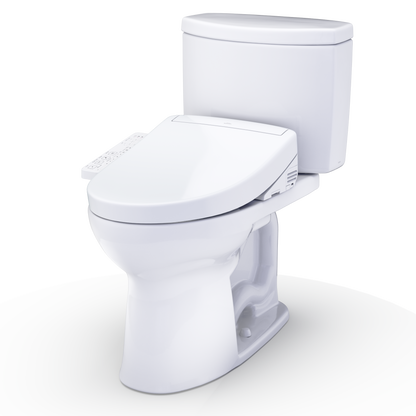 TOTO Drake II 1G Washlet+ S2 Two-Piece Toilet 1.28 GPF Universal Height