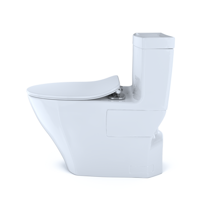 TOTO Legato One-Piece High-Efficiency Toilet 1.28 GPF, Elongated, Universal Height, Washlet+ Connection