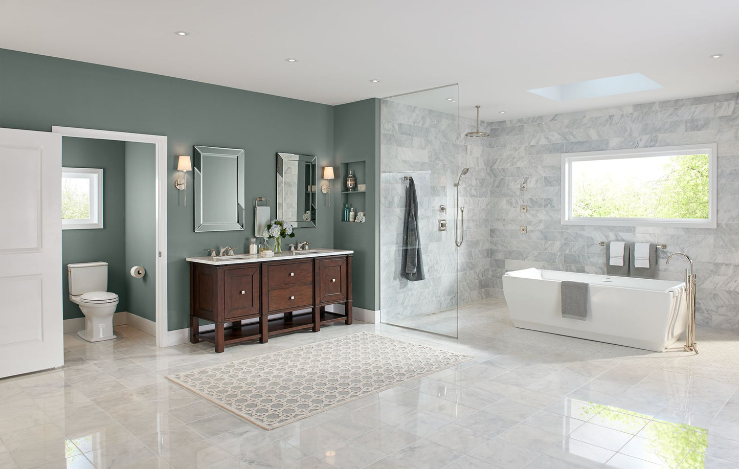 TOTO Connelly Two-Piece Toilet 1.28/0.8 GPF Elongated - Universal Height Less Seat