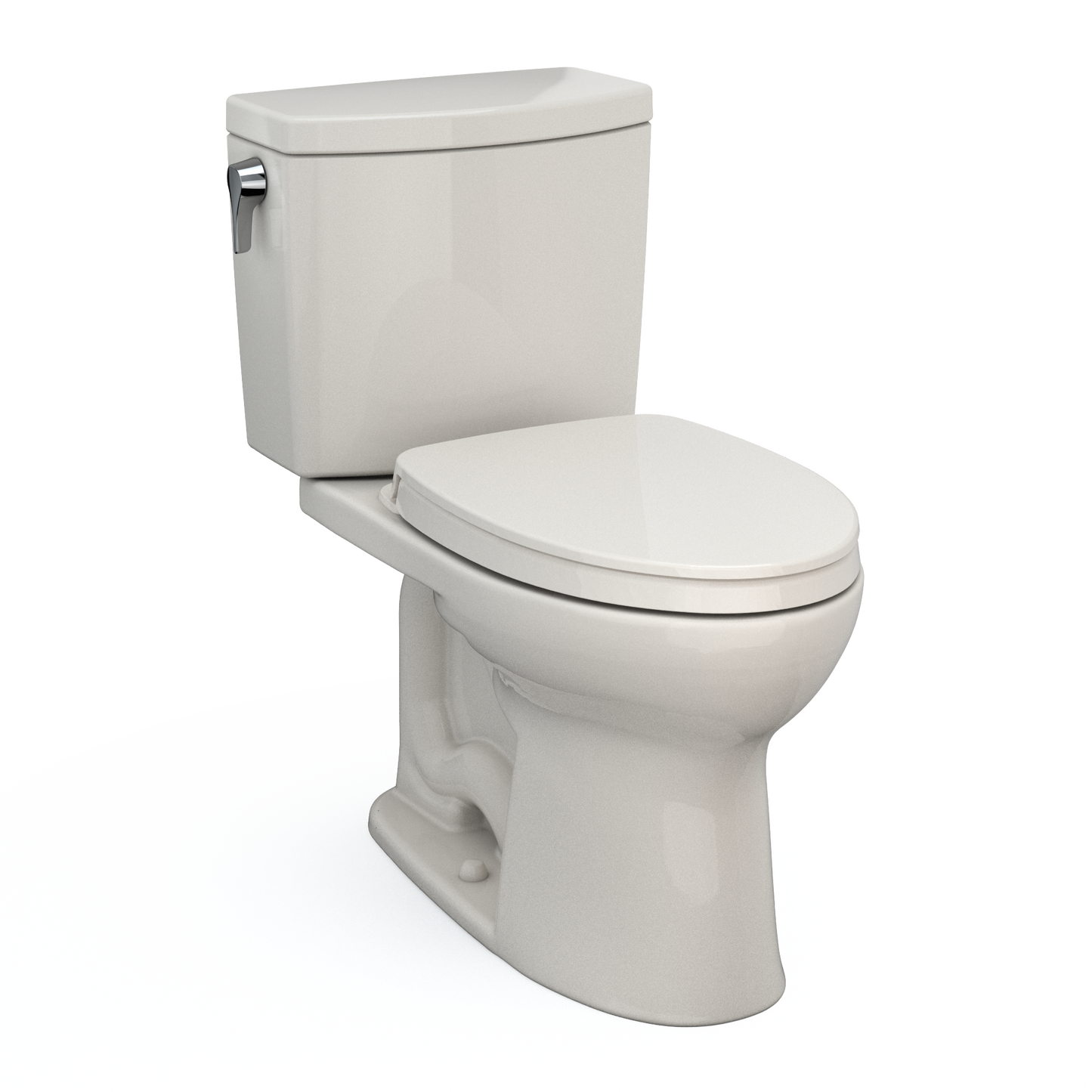 TOTO Drake II 1G Two-Piece Toilet 1.0 GPF Universal Height Washlet+ Connection