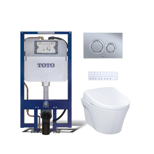 TOTO AP Washlet+ S7 Wall-Hung Toilet & In-Wall Tank System 1.28/0.9 GPF