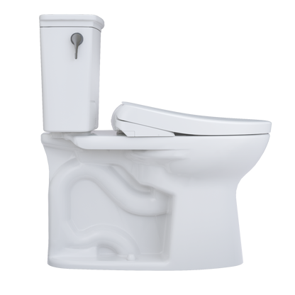 TOTO Drake Transitional Washlet+ S7A Two-Piece Toilet 1.28 GPF Universal Height with 10" Rough-In