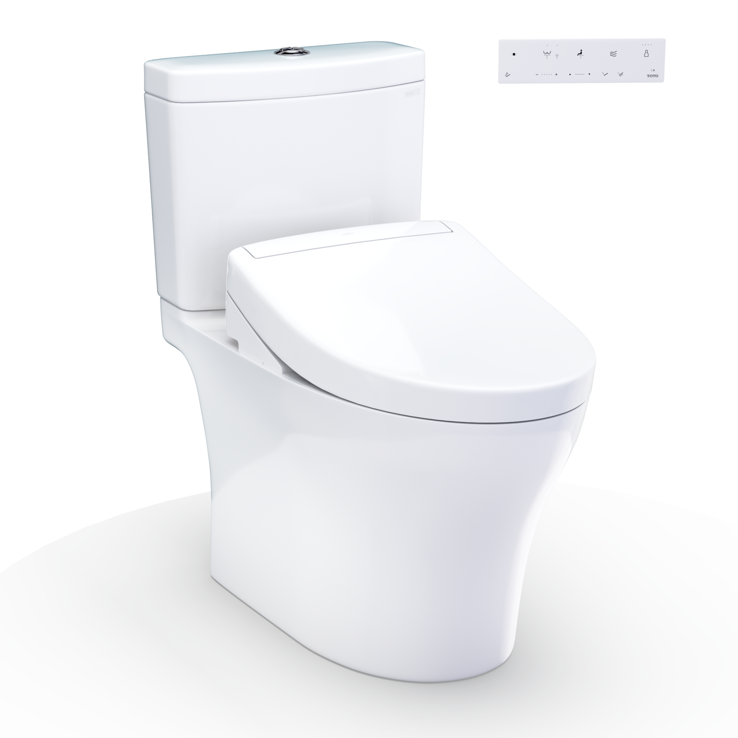 TOTO Aquia IV Washlet+ S5 Two-Piece Toilet - 1.28/0.9 Gpf - Universal Height