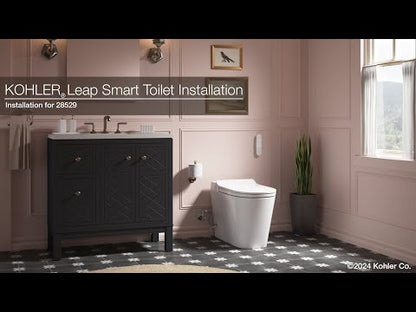 Kohler Leap One-Piece Elongated Smart Toilet, Dual-Flush 1.28/1.0 GPF