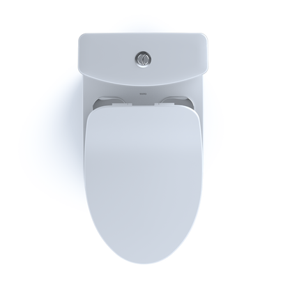 TOTO Aquia IV Two-Piece Toilet 1.28/0.9 GPF Elongated - Universal Height - Washlet+ Connection Slim Seat