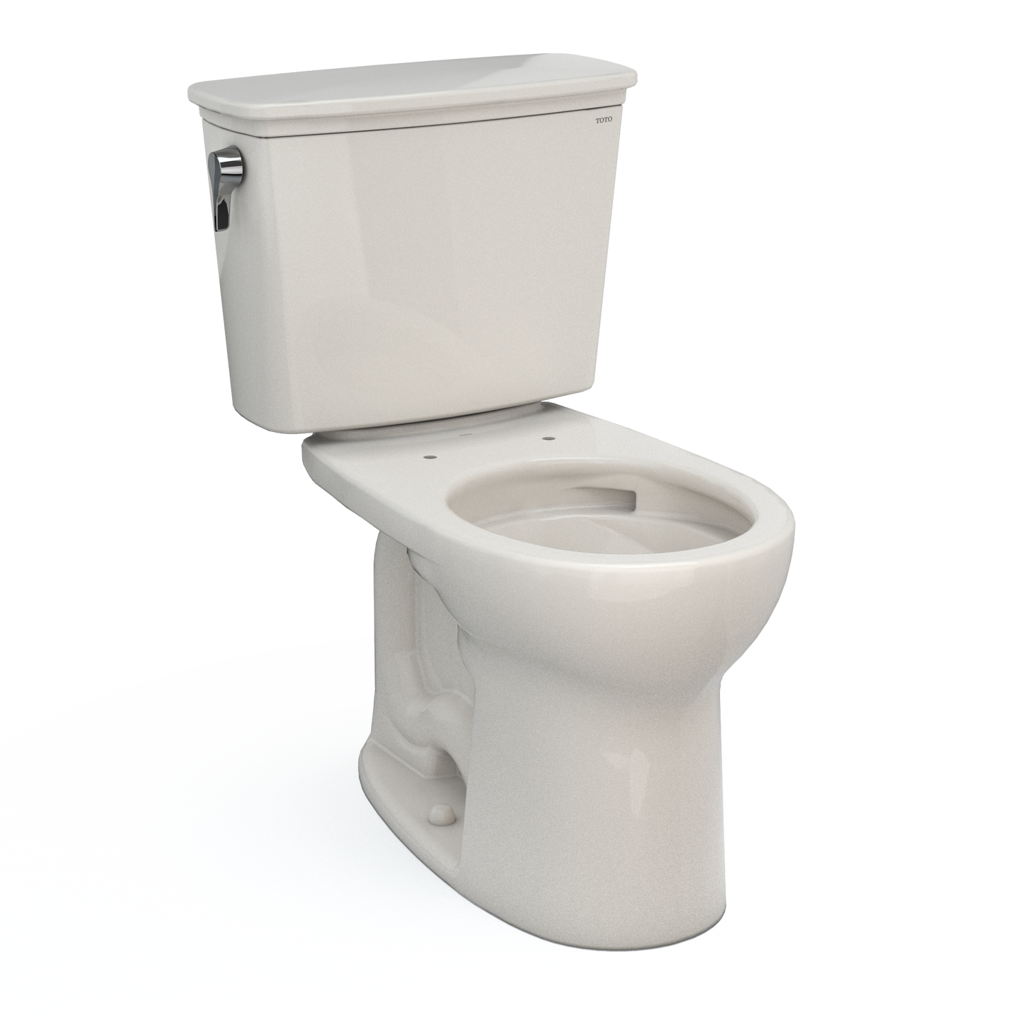 TOTO Drake Transitional Two-Piece Round Toilet 1.28 GPF Universal Height
