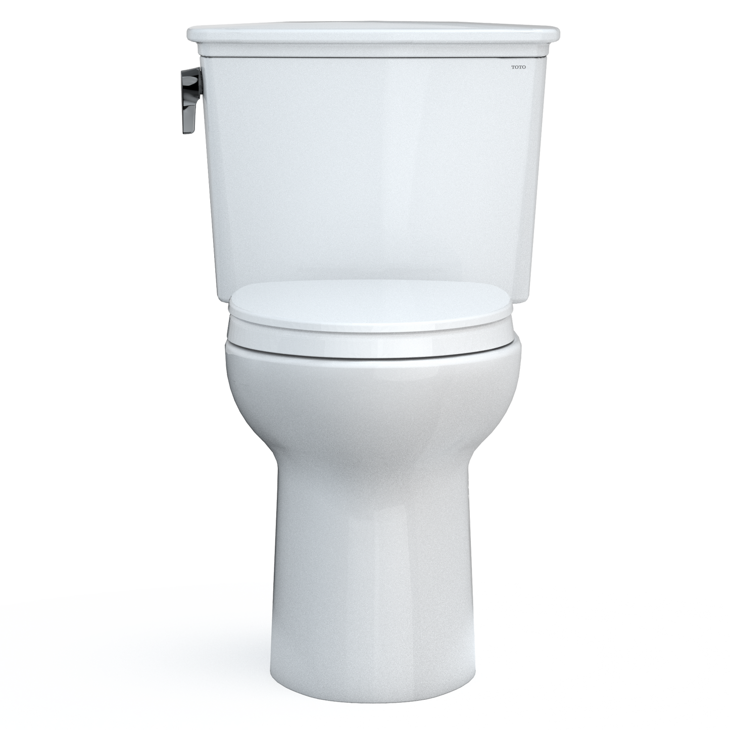 TOTO Drake Transitional Two-Piece Elongated Toilet 1.28 GPF Universal Height Washlet+ Connection