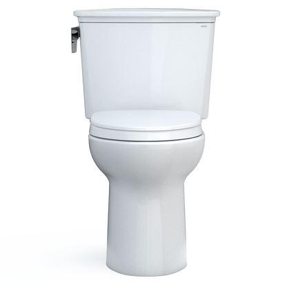 TOTO Drake Transitional Two-Piece Elongated Toilet 1.28 GPF Universal Height Washlet+ Connection