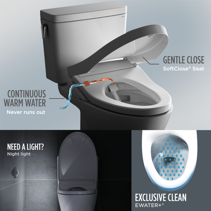TOTO Washlet S7 - Classic - Elongated With Ewater+