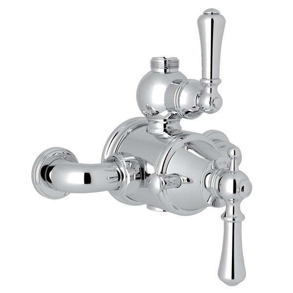 Perrin & Rowe Georgian Era 3/4" Exposed Therm Valve With Volume And Temperature Control, Lever Handle - U.5751LS