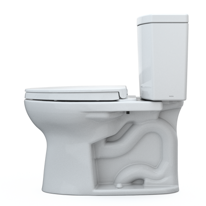 TOTO Drake II 1G Two-Piece Toilet 1.0 GPF Universal Height Washlet+ Connection