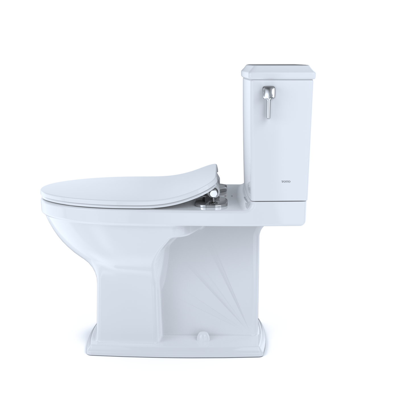TOTO Connelly Two-Piece Toilet 1.28/0.8 GPF Elongated - Universal Height - Washlet+ Connection Slim Seat