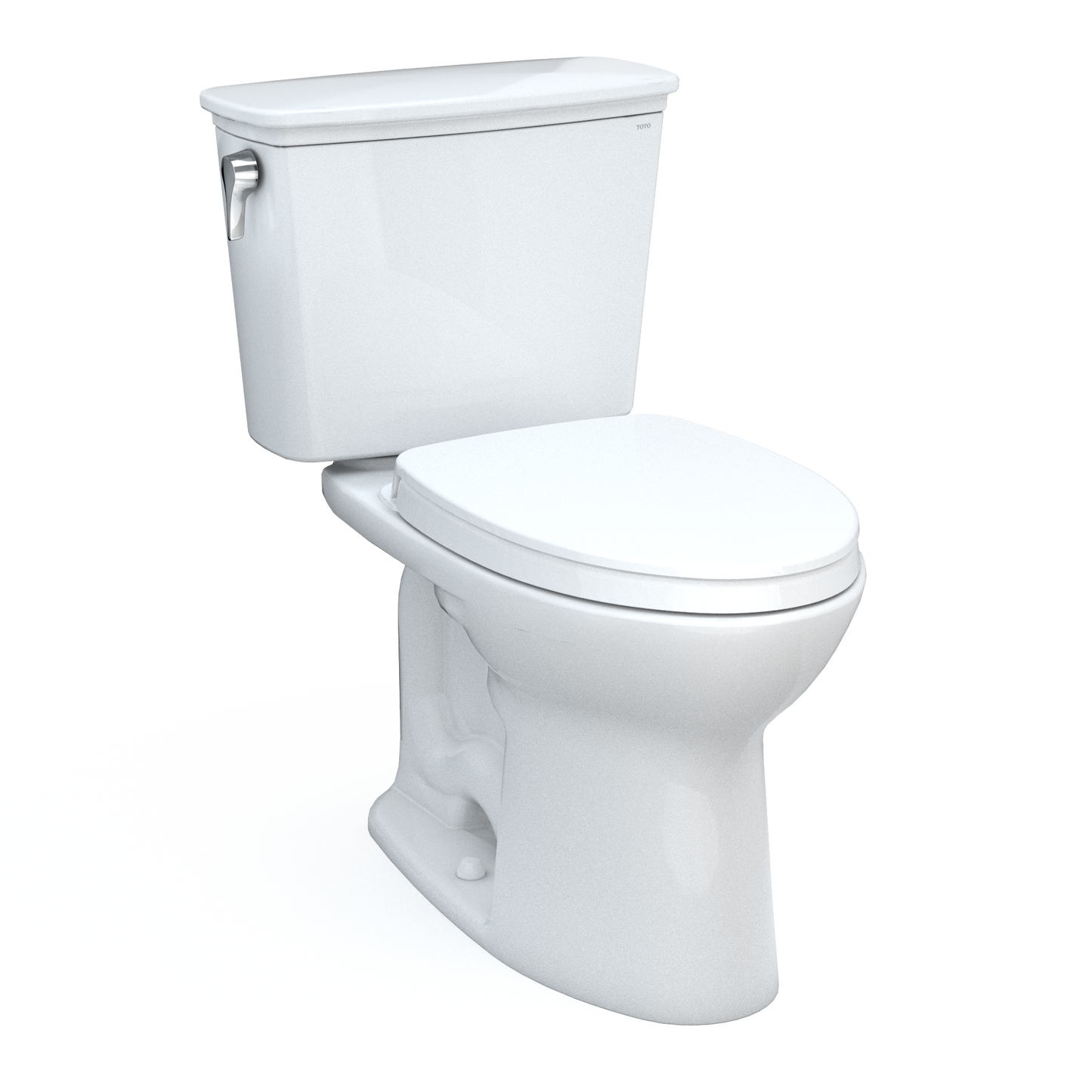 TOTO Drake Transitional Two-Piece Elongated Toilet 1.28 GPF Universal Height Washlet+ Connection