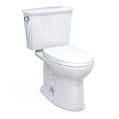 TOTO Drake Transitional Two-Piece Elongated Toilet 1.28 GPF Universal Height Washlet+ Connection