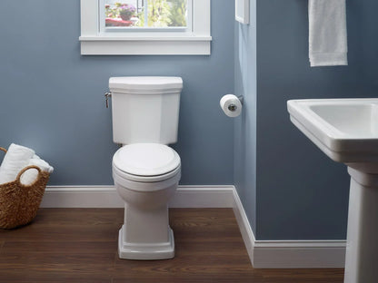 TOTO Promenade II Two-Piece Elongated Toilet 1.28 GPF, Universal Height, Less Seat Right-Hand Trip Lever