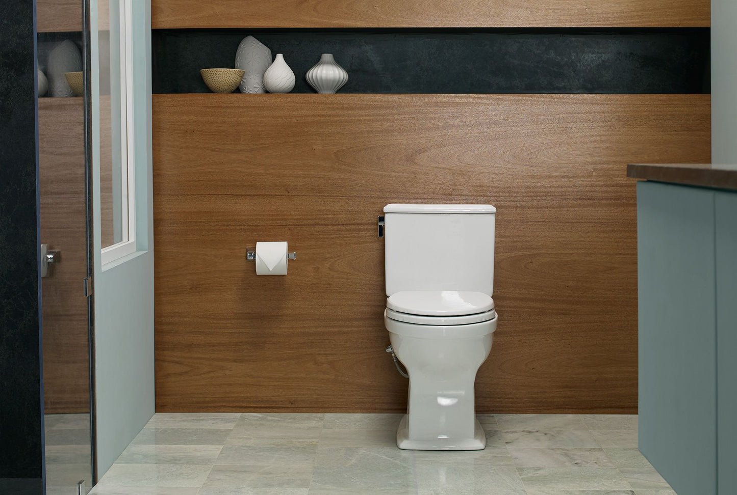 TOTO Connelly Two-Piece Toilet 1.28/0.8 GPF Elongated - Universal Height Less Seat