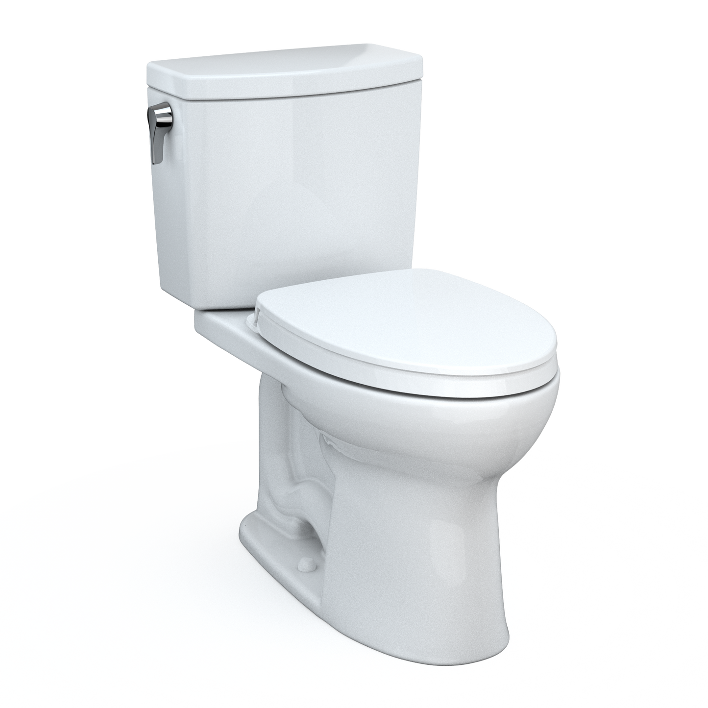 TOTO Drake II 1G Two-Piece Toilet 1.0 GPF Universal Height Washlet+ Connection