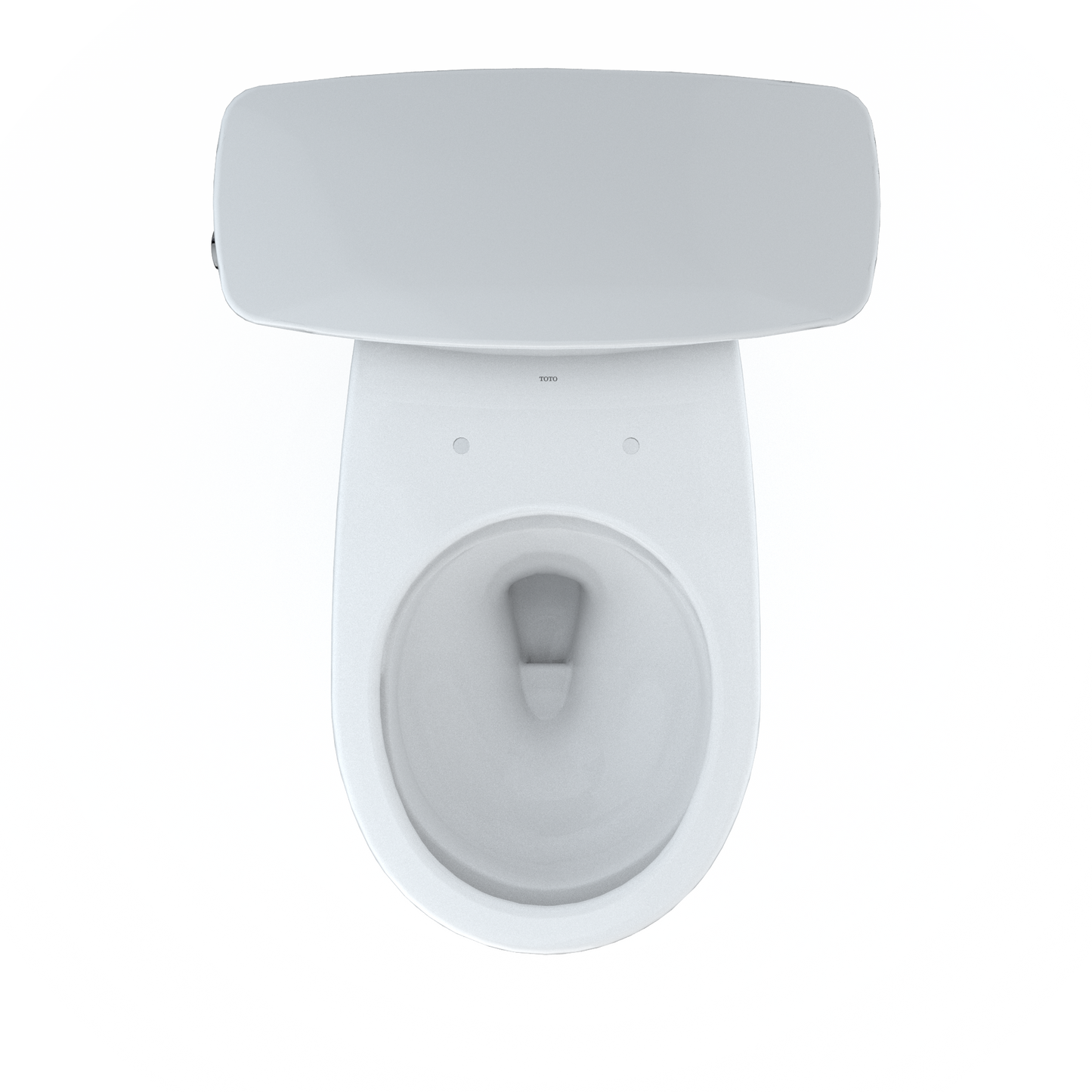 TOTO Drake Transitional Two-Piece Round Toilet 1.28 GPF Universal Height