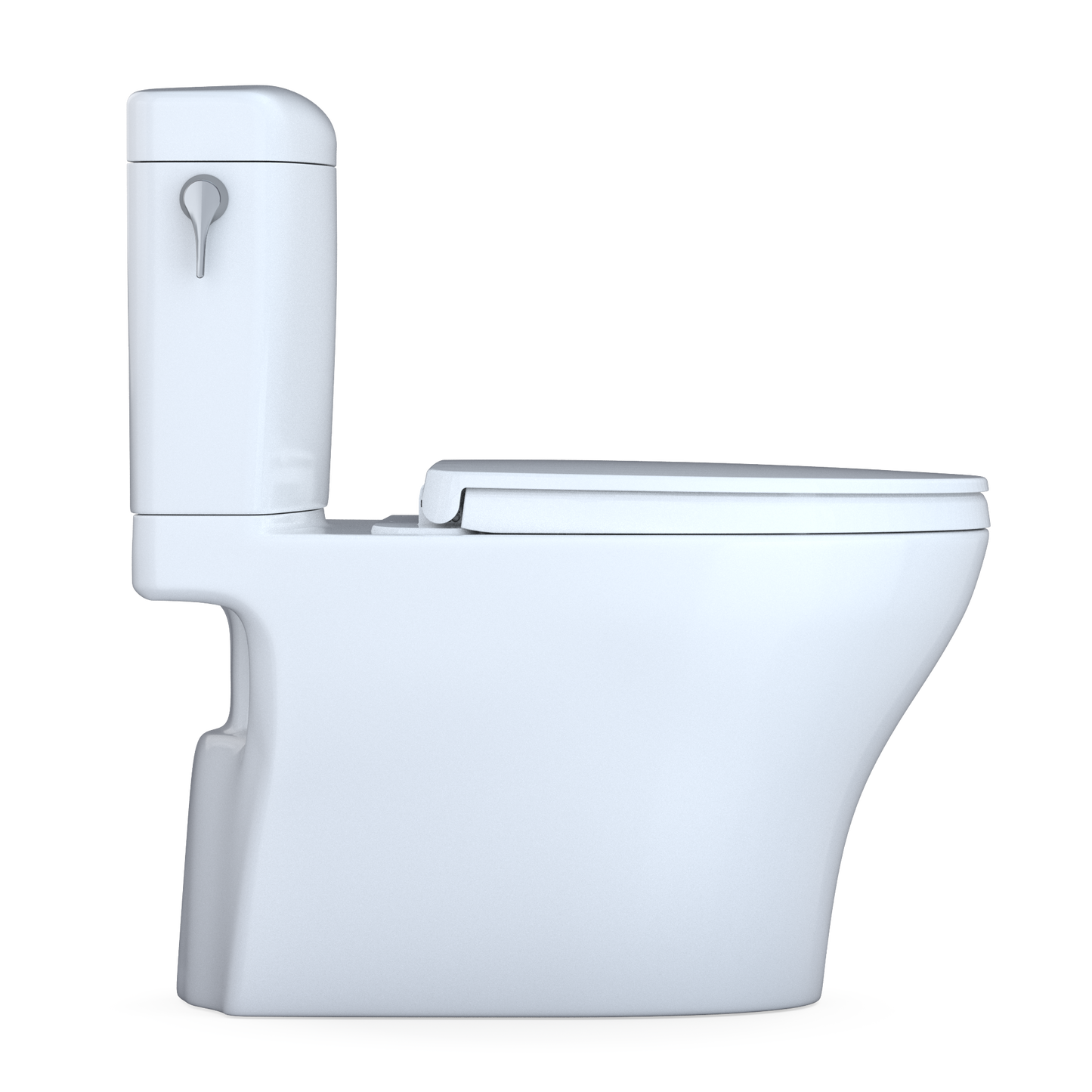 TOTO Aquia IV Cube Two-Piece Toilet 1.28/0.9 GPF Elongated - Universal Height - Washlet+ Connection