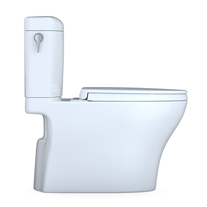 TOTO Aquia IV Cube Two-Piece Toilet 1.28/0.9 GPF Elongated - Universal Height - Washlet+ Connection